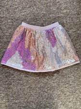 H&m Girls Pink Sequin Skirt