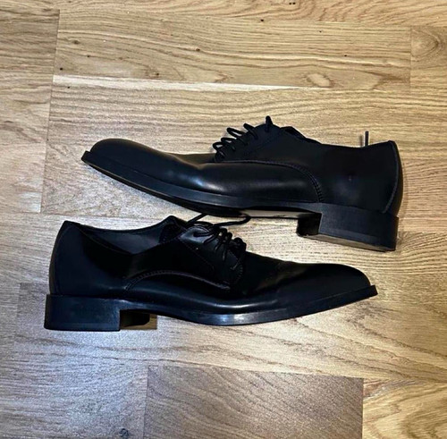 Zara black leather - leather, lace-up