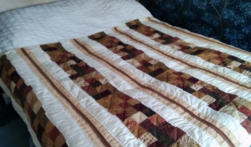 Patchwork quilt stacked - patchwork, coin