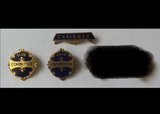Old Chairman, Club Committee, President Badges, Sold Separately.