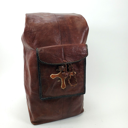 Antique long leather tuareg - antique,