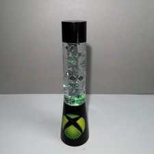 Official X-Box Lava Lamp Icon Flow Light Up With Silver ABXY X-Box Icons
