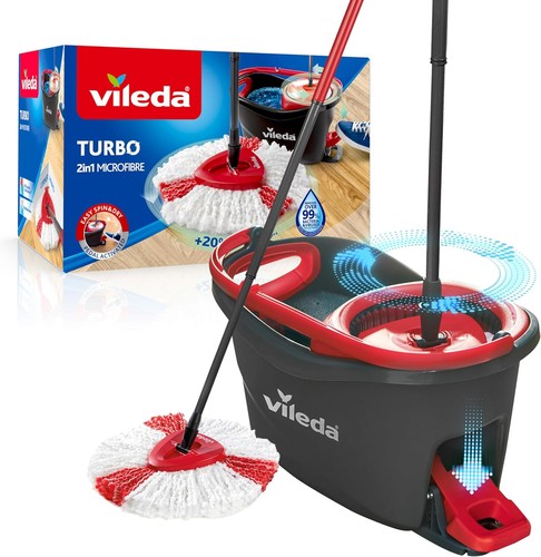 Vileda turbo 2in1 spin mop - vileda,