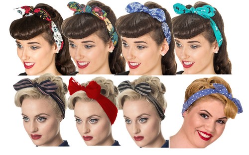 Vintage head scarf - vintage, 50's
