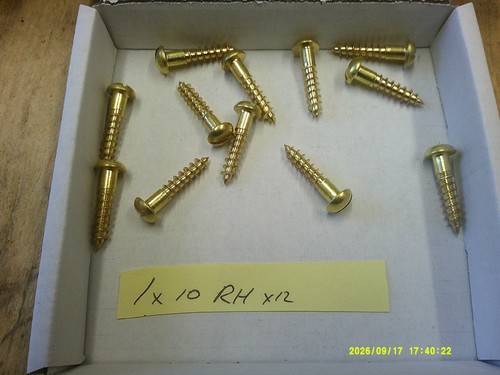 Brass inch round head - inch,