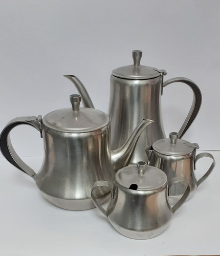 Stainless steel teapot - steel, set