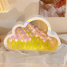 Flower cloud tulip mirror - flower,