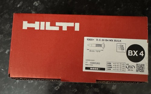 Hilti 1000x 20mm bx4 - hilti,