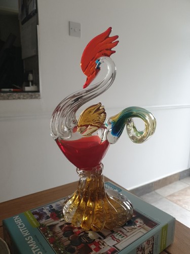 Genuine murano glass - glass, cockerel