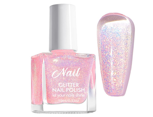 Glitter nail polish - nail,