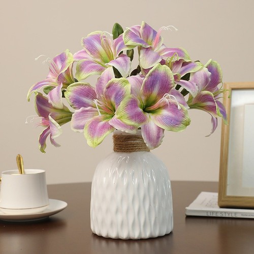 Two head clivia orchid silk - two,