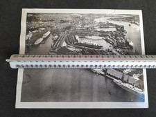 1939 Southampton Docks Aerial Press Photo With WW2 Caption