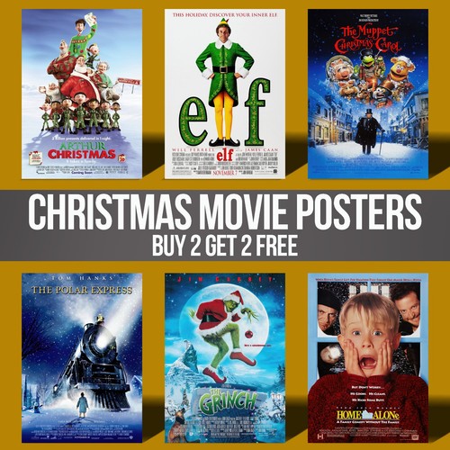 Christmas movie wall - wall, art