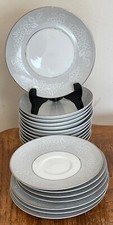 NORITAKE Damask pt Dinner Set - 11 Rice Bowls, 4 Side Plates, 4 Saucers & 1 cup