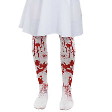 CHILDS BLOOD STAINED TIGHTS GIRLS HALLOWEEN BLOODY FANCY DRESS ACCESSORY