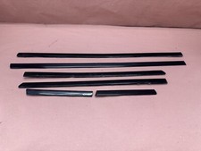 BMW E34 535I M5 525I 540I Door Body Exterior Molding Black 6 Pieces OEM #91300