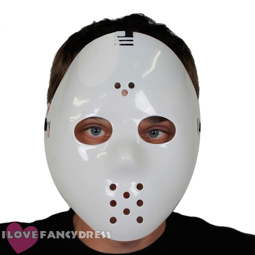 White hockey mask - hockey, plastic