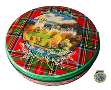 Advertising Tin Metal Tartan