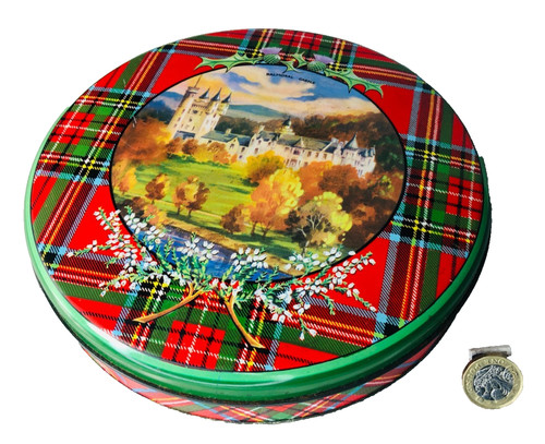 Advertising tin metal tartan - advertising,
