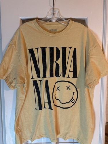 Nirvana smiley face graphic - face,