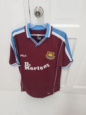 West Ham Dr Martens Fila Remake Shirt, BNNT, Short sleeves, Size XXL but like XL