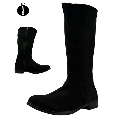 Womens mid calf zip boots - womens,