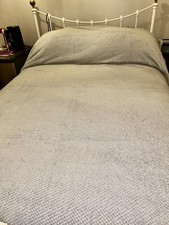 Double Bed grey textured blanket
