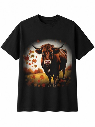 Graphic hereford bull - bull, in