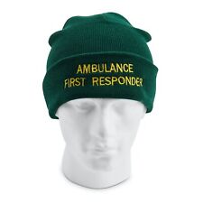 AMBULANCE FIRST RESPONDER Beanie Hat Community Ambulance Race Uniform
