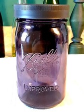 BALL Purple MASON JAR QUART ~