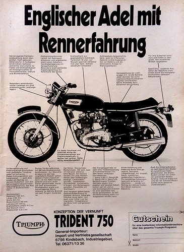 Triumph trident original - trident,,