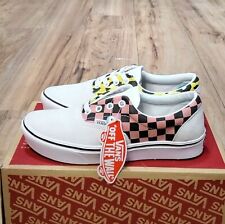 Vans Comfycush Era Womens Size 7 Checkerboard Leopard White