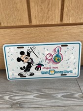 Walt Disney World 20 Years Mickey Mouse Vintage License Plate Decoration
