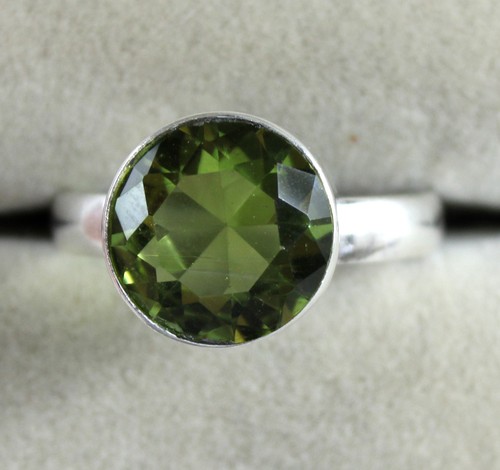 Natural olive green peridot - green,
