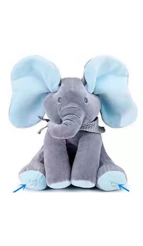 Peek boo elephant toy - peek,