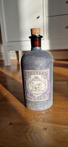 Monkey glitter bottle gin - bottle,