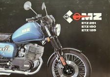 MZ ETZ 125 / ETZ 150 / ETZ 251 - ORIGINAL 1990 SALES BROCHURE GREAT CONDITION