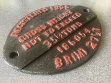 Railway Plate ~ Registered