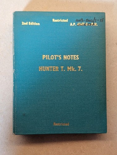 Hunter pilots notes - t.mk.7.,