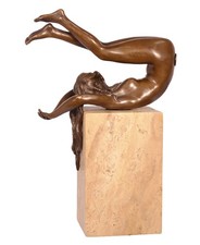 A bronze erotic art sculpture