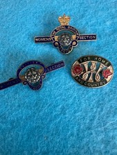 Vintage Enamel Badge Royal