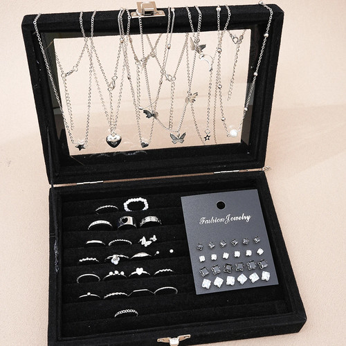 Pcs set silver color chic - pcs/set,