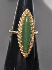14k Yellow Gold HUGE Marquis