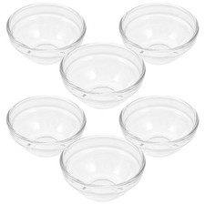  6 Pcs Fruit Bowls Small Serving Jelly Pudding Glass Clear Candy Dish