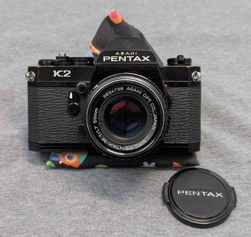 Pentax film camera black - film,