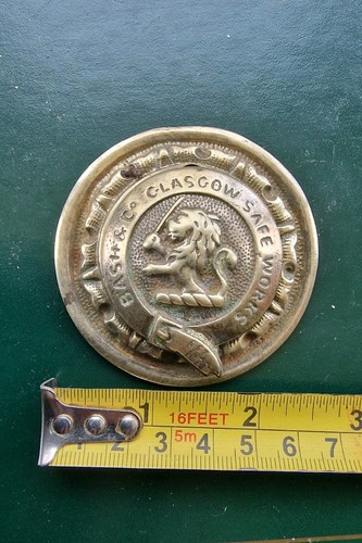 Antique safe plaque - plaque, escutcheon