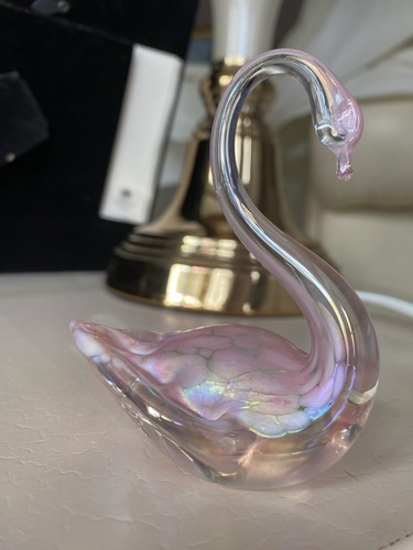 Vintage heron glass pink - heron,