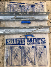 Pack of 2 Swifts Cable Tray Couplers   Galvanised Medium  Duty + 2 spring clips 