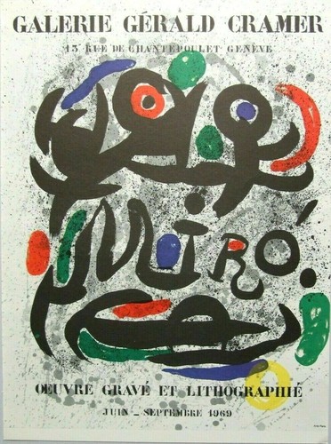 Joan miró vintage repro - joan,
