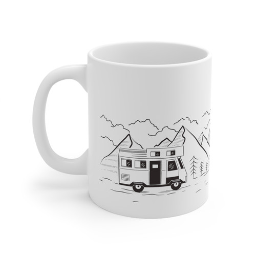 Camper coffee mug - rv,